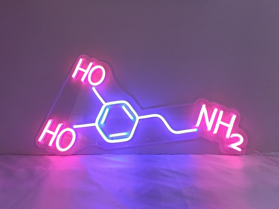 "Molecola Di Dopamina" Insegna al neon (Inventario: 1 unità)