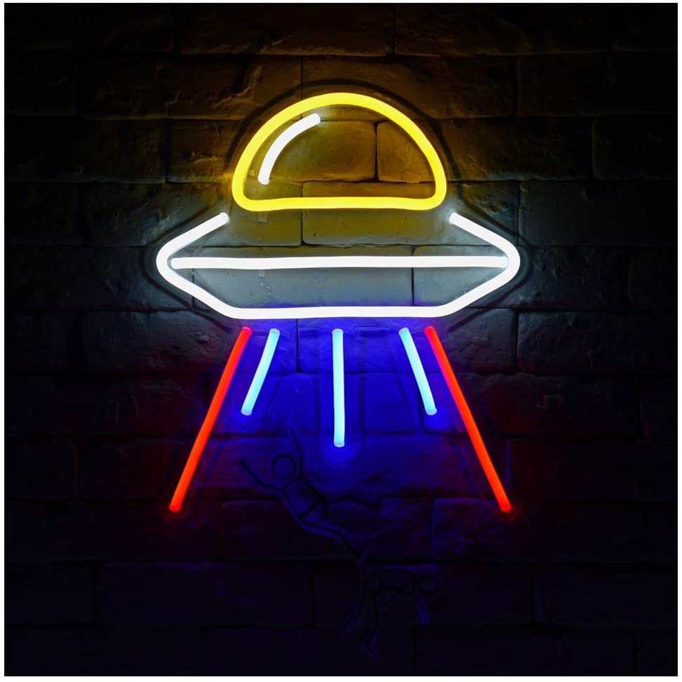"Astronave Aliena" Insegna al neon