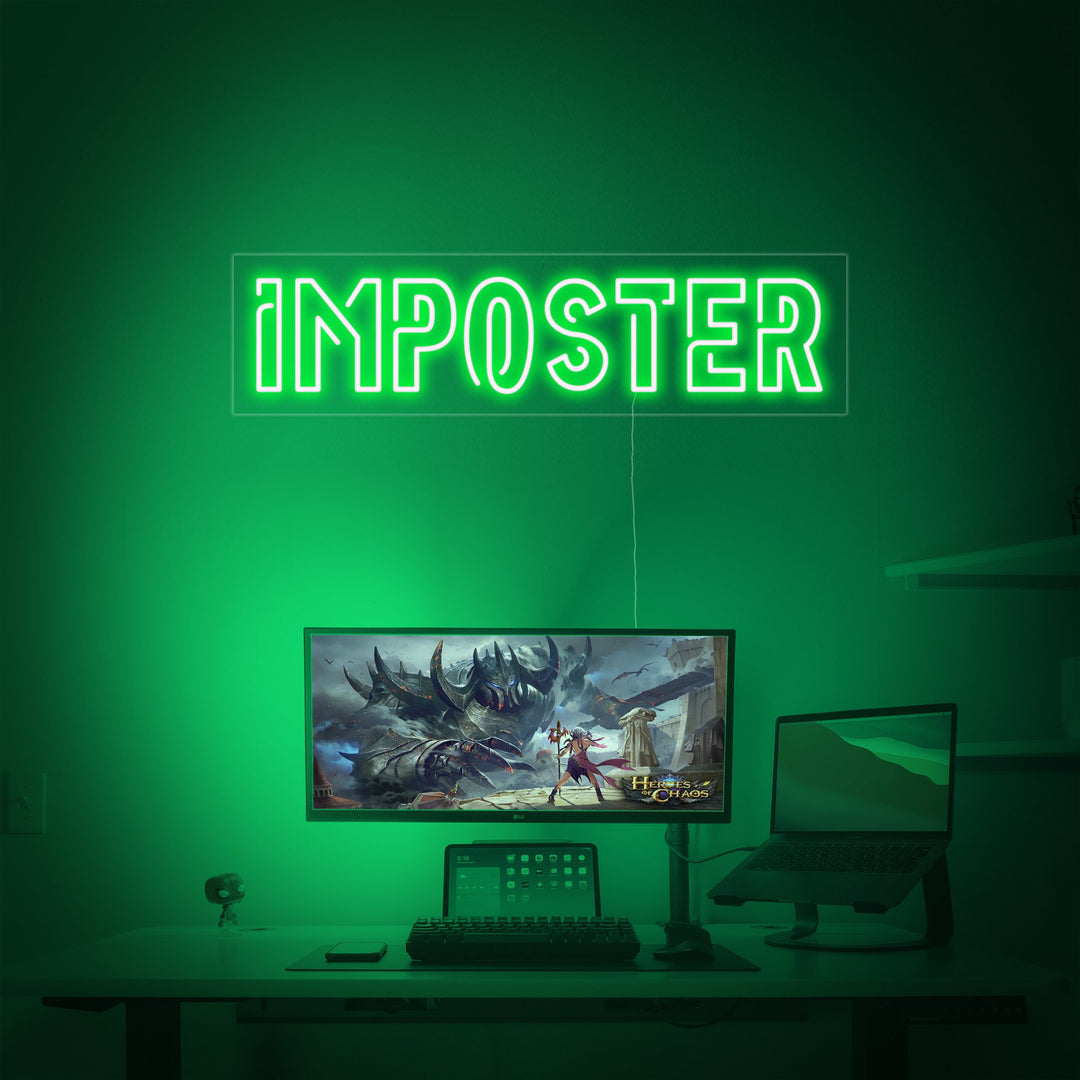 "Imposter, Arredamento Per Sala Giochi" Insegna al neon