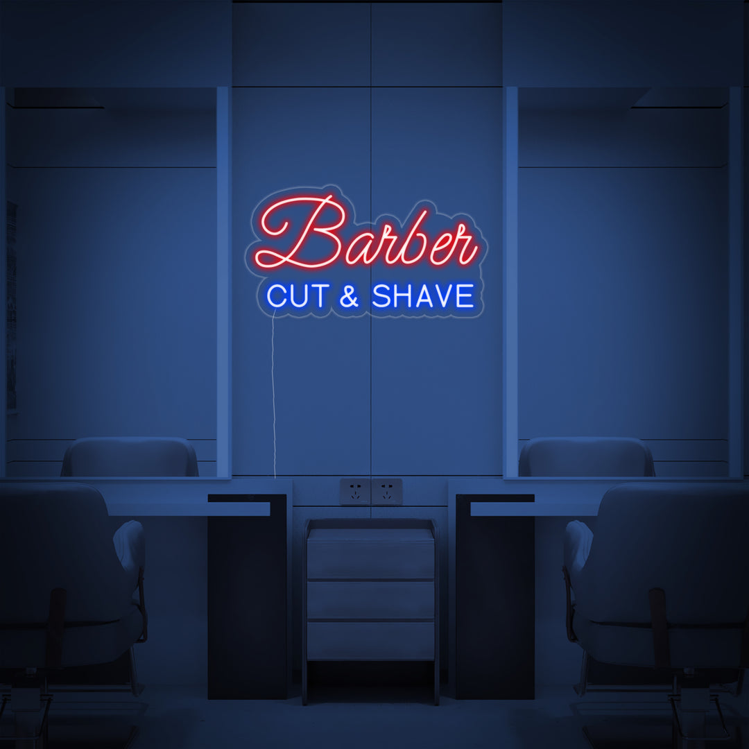 "BARBER Shop" Insegna al neon