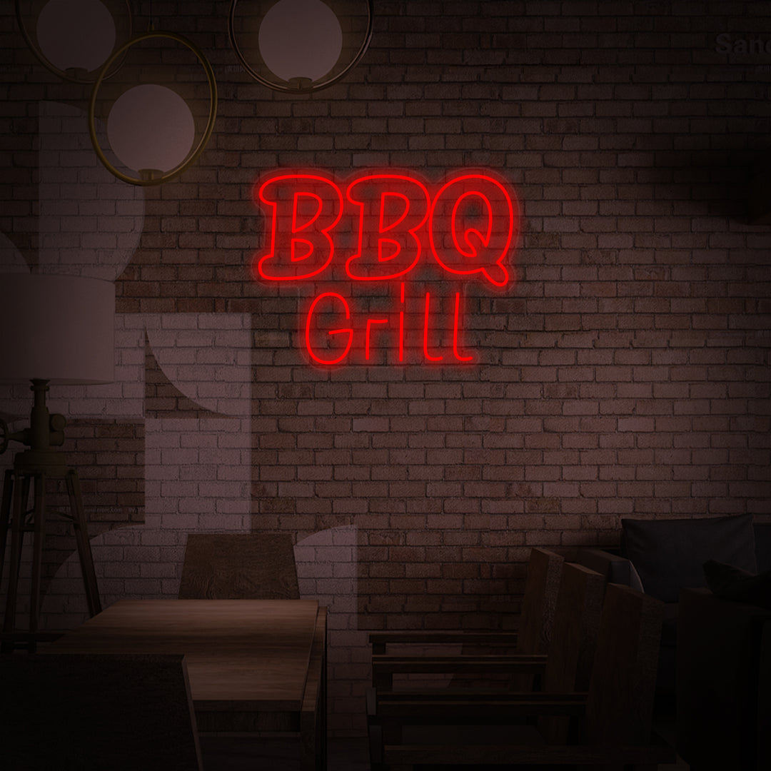"BBQ Grill" Insegna al neon