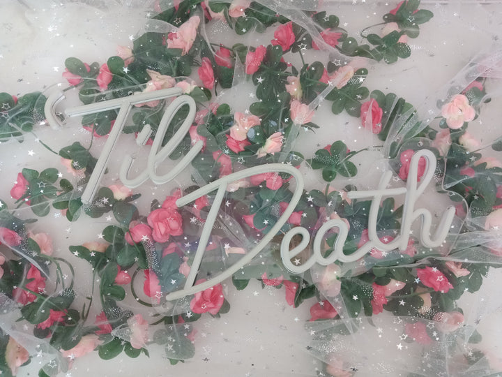 "Til Death" Insegna al neon (Inventario: 3 unità)