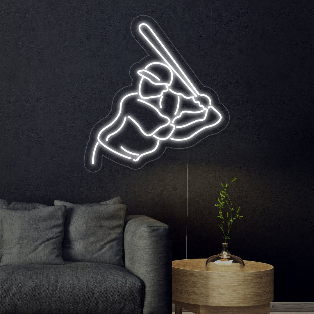 "Giocatore Di Baseball" Insegna al neon