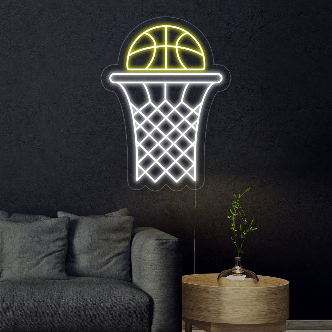 "Rete Da Basket" Insegna al neon