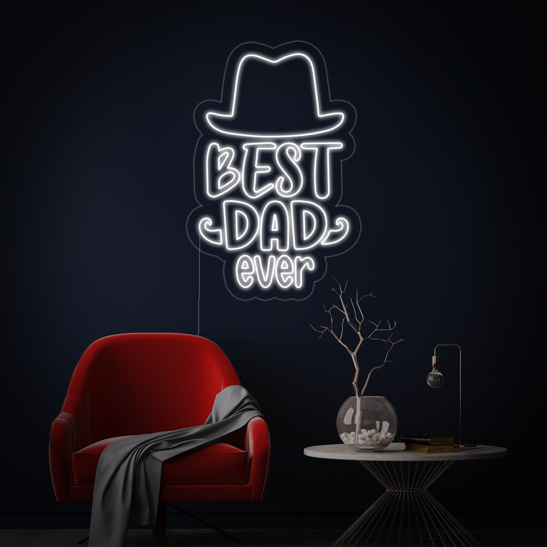 "Best Dad Ever" Insegna al neon