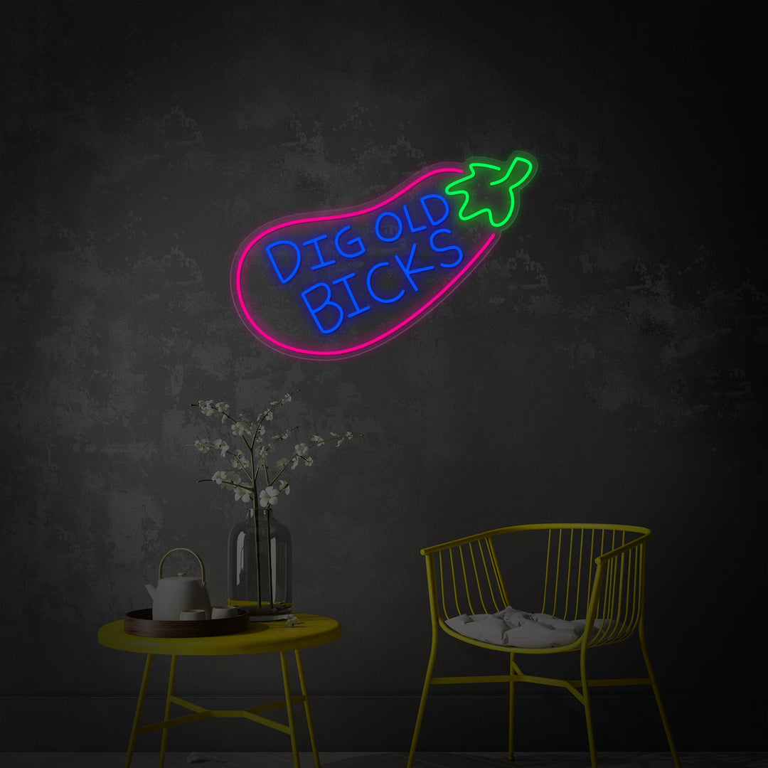 "Big Old Bicks" Insegna al neon