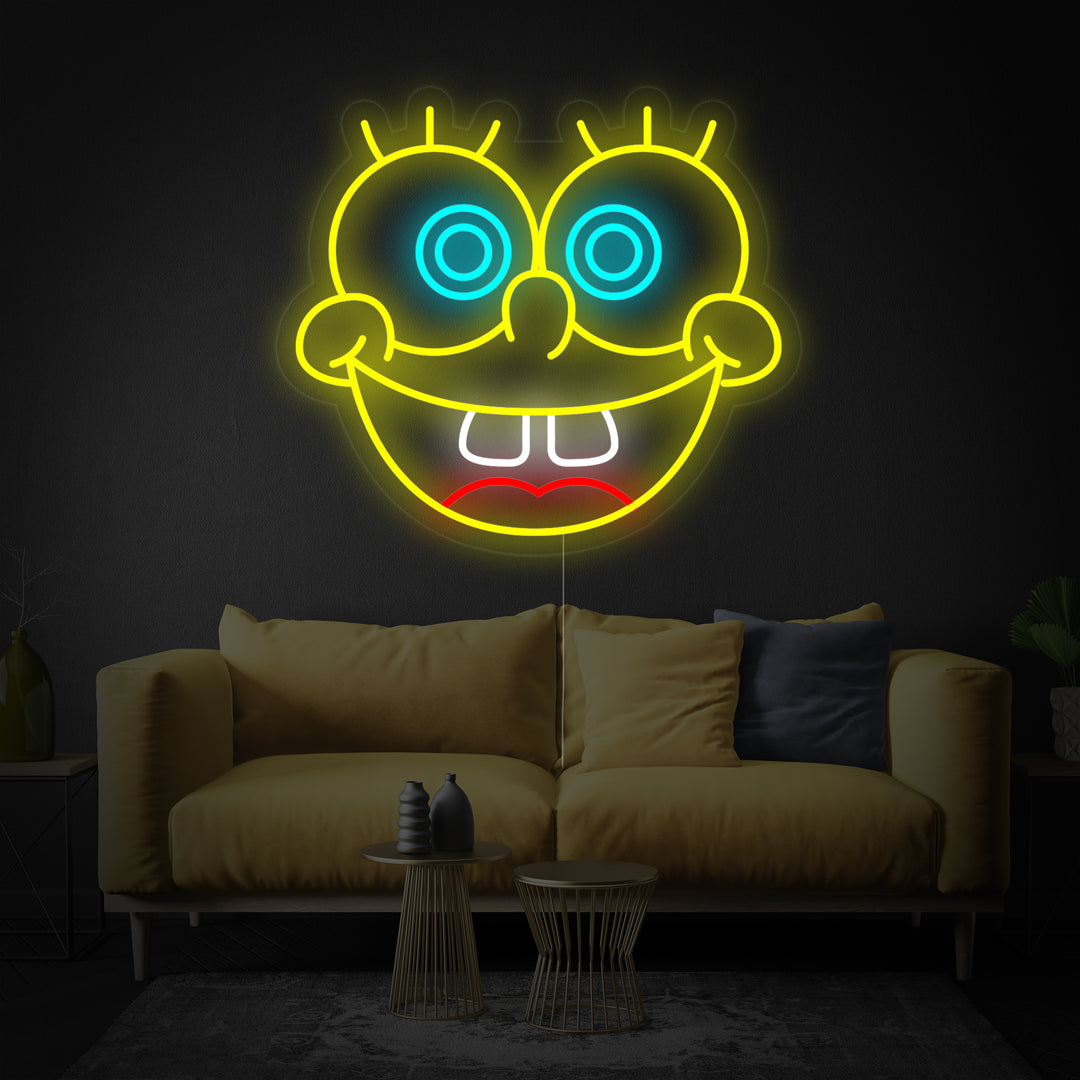 "Cartone Animato Bob" Insegna al neon