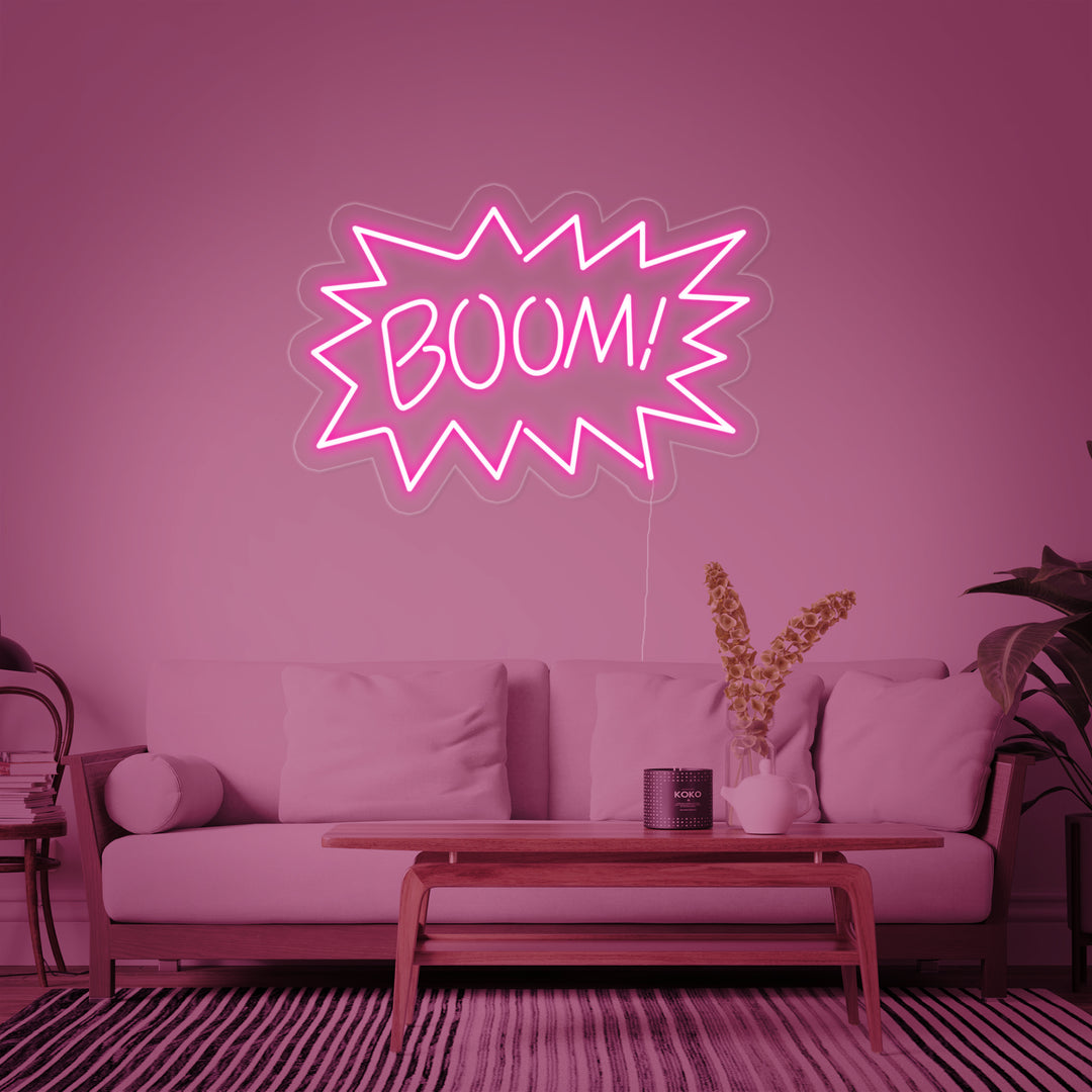 "Boom" Insegna al neon