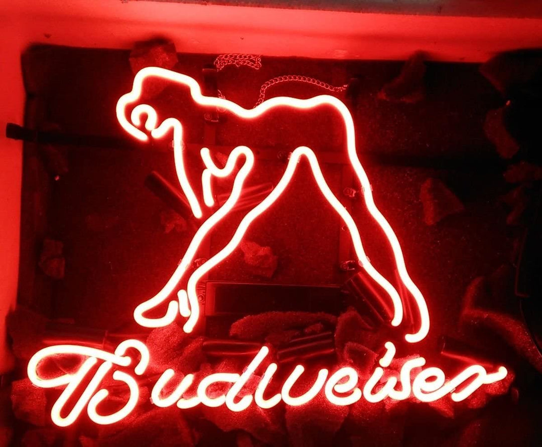 "Bud Ragazza Nuda" Insegna al neon