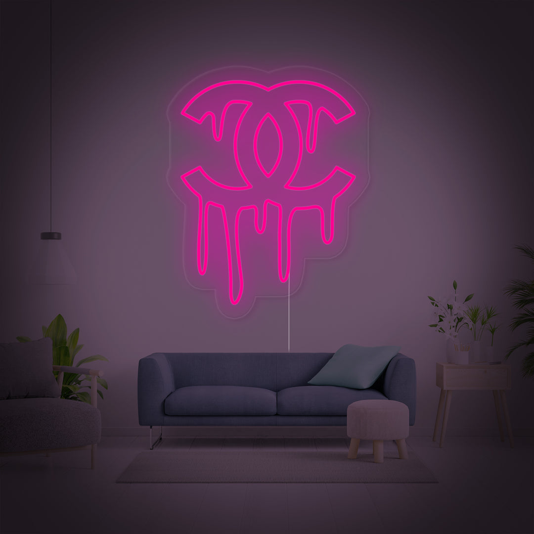 "CC Che Gocciola" Insegna al neon