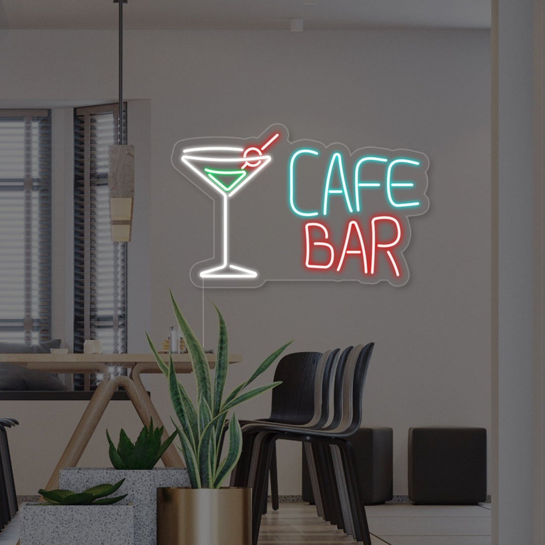 "Cocktailit, Coffee Bar" Insegna al neon