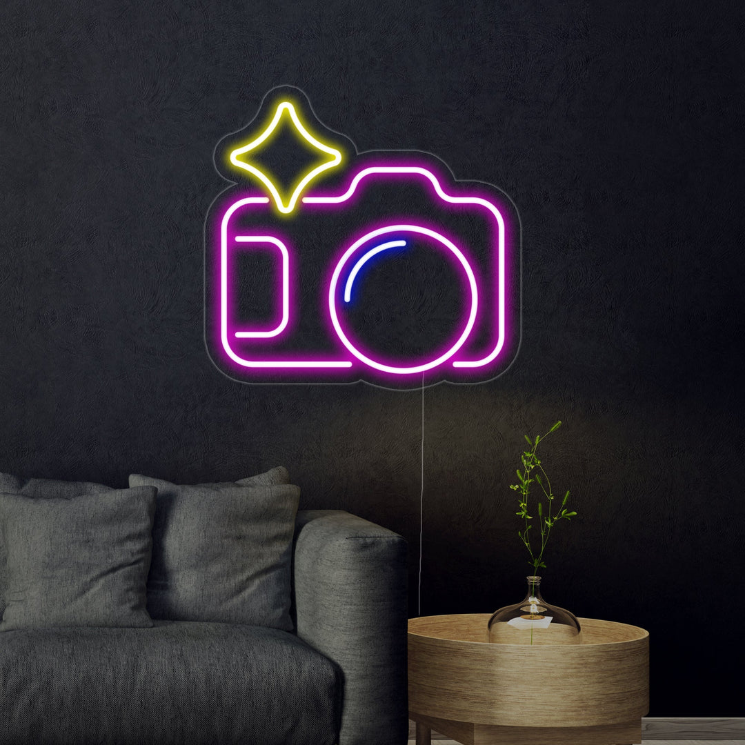 "Fotocamera" Insegna al neon