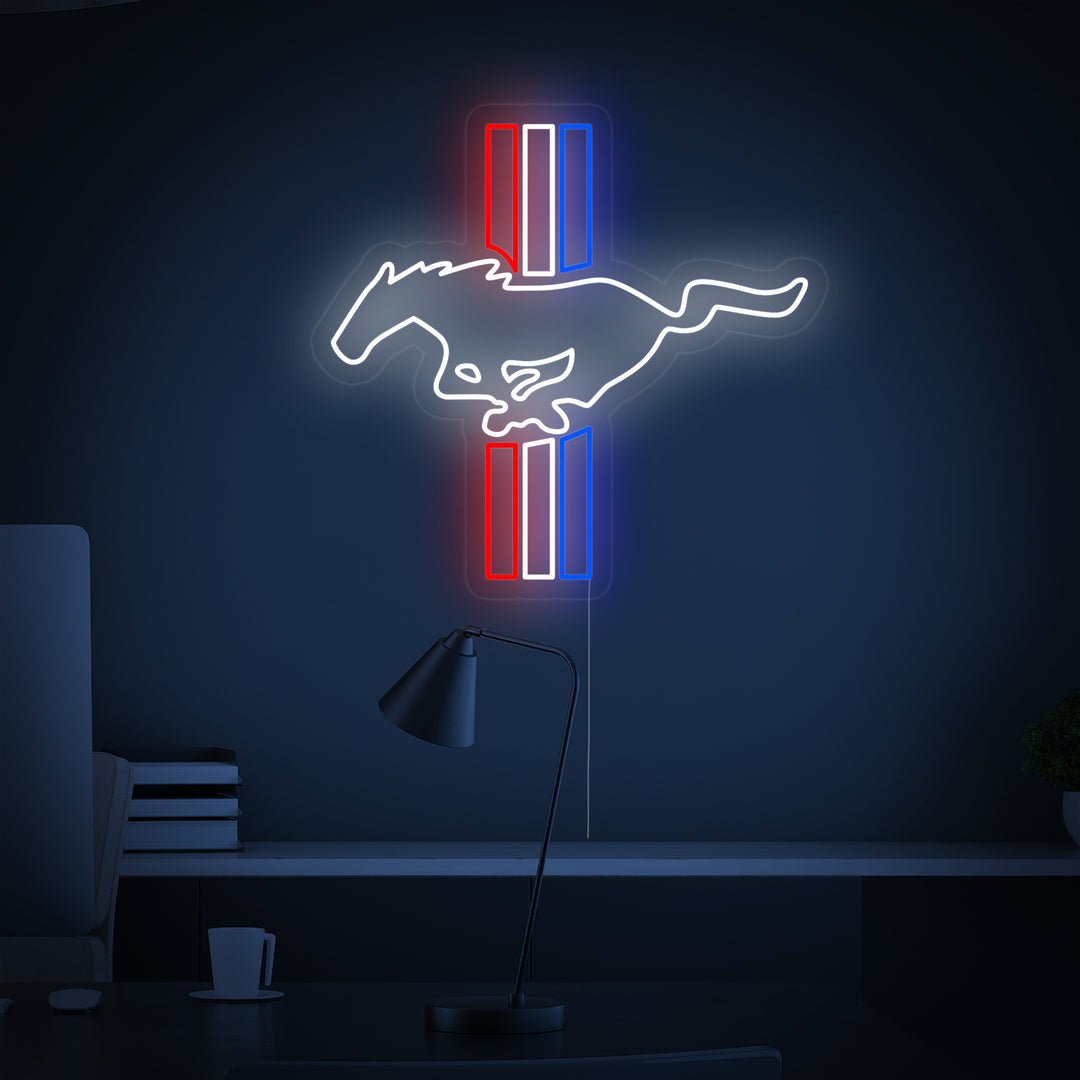 "Logo Auto Cavallo" Insegna al neon