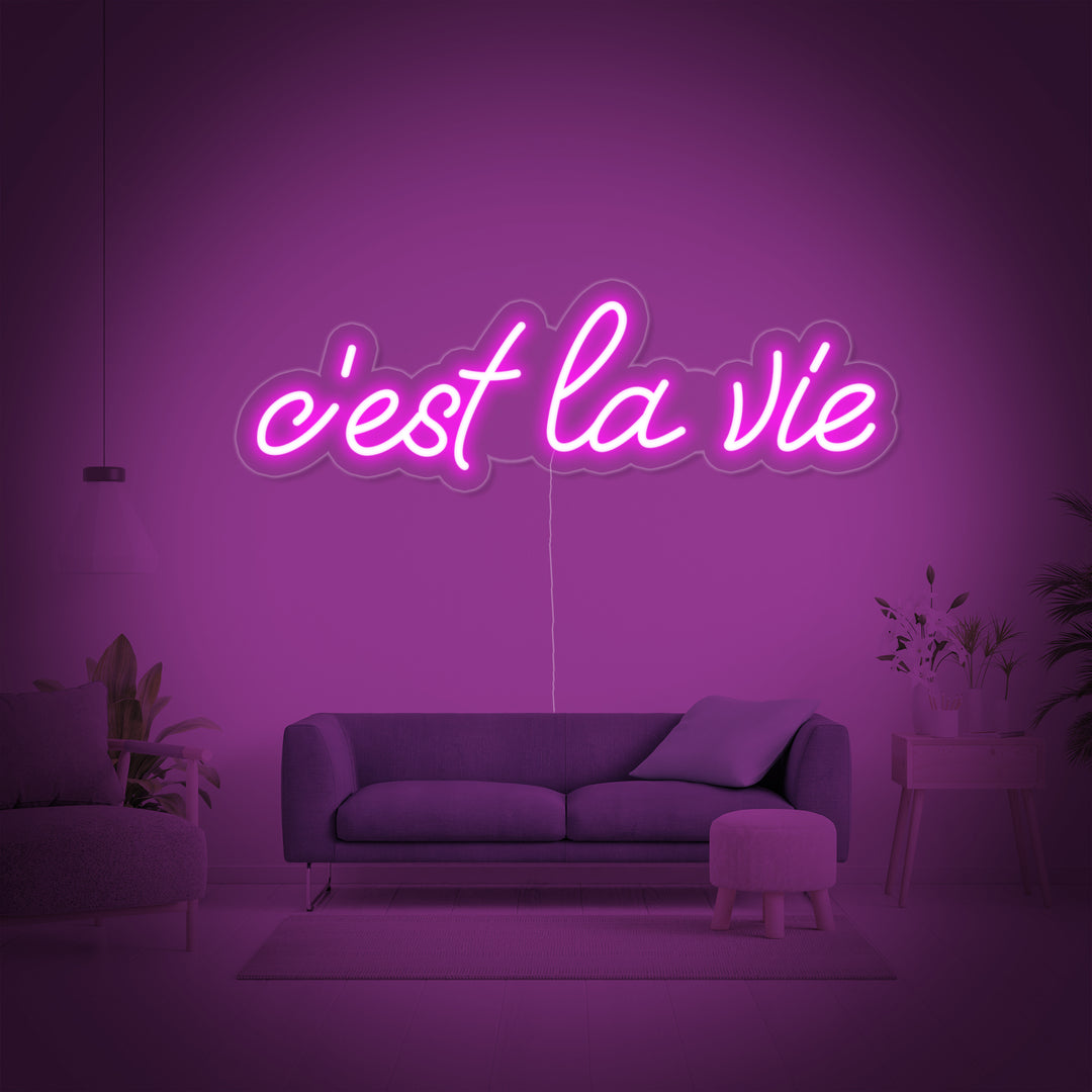 "Cest la vie" Insegna al neon