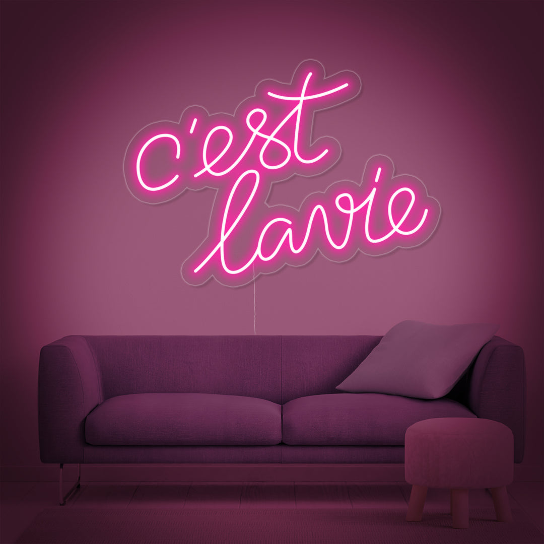 "Cest lavie" Insegna al neon
