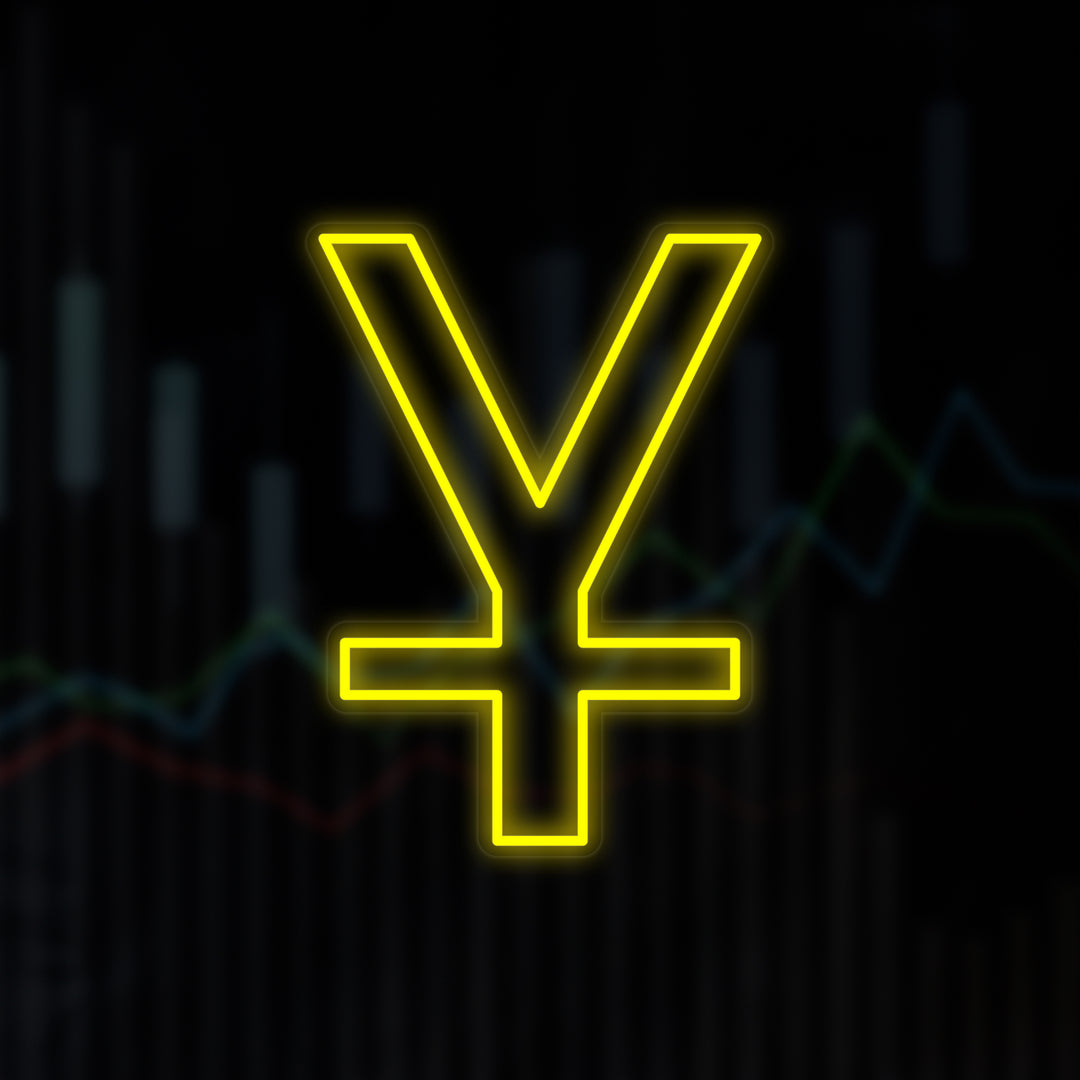 "Yuan Cinese" Insegna al neon