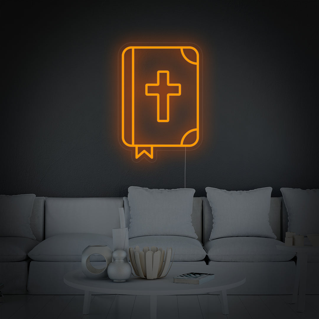 "Bibbia Cristiana" Insegna al neon