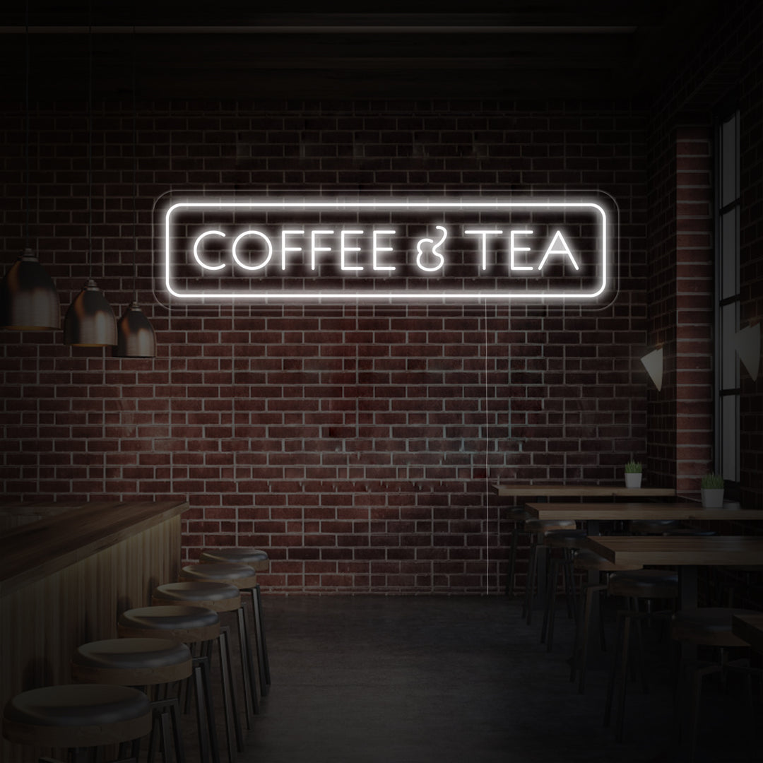 "Coffee And Tea" Insegna al neon