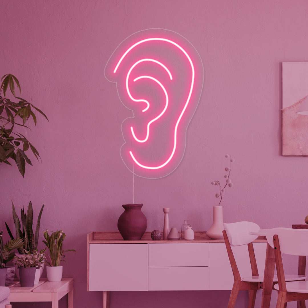 "Orecchio Creativo Per L'Illuminazione" Insegna al neon