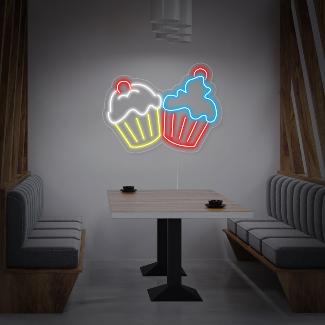 "Cupcakes" Insegna al neon