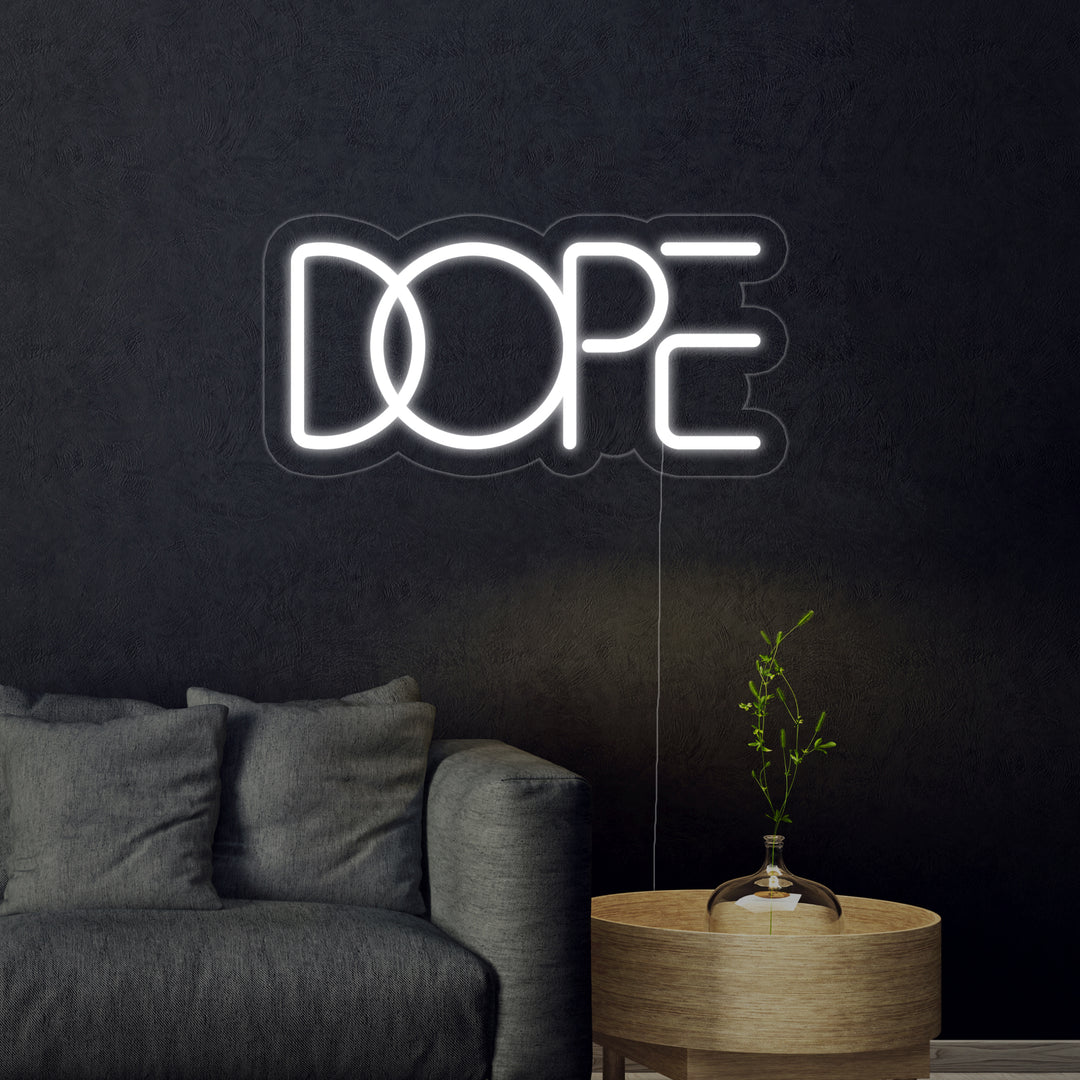 "DOPE" Insegna al neon