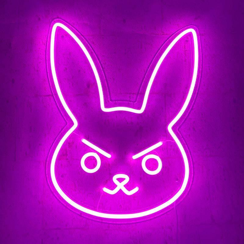 "D.Va Bunny" Insegna al neon