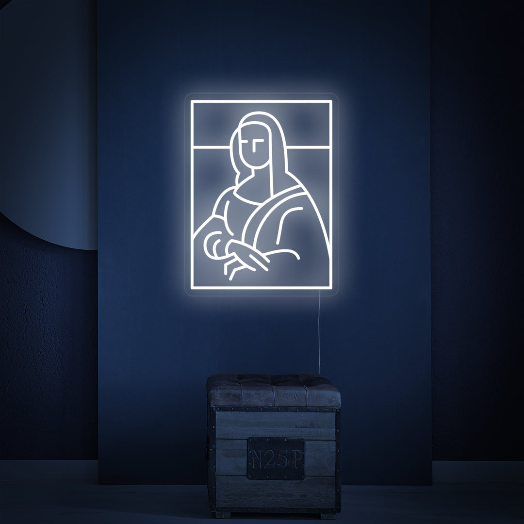 "Da Vinci Mona Lisa" Insegna al neon