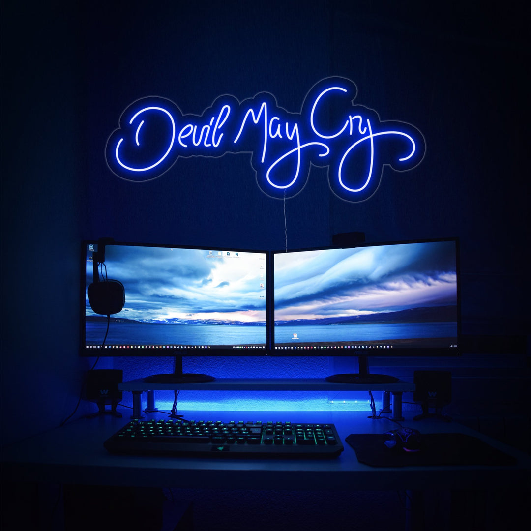 "Devil May Cry, Decorazioni Per Giocatori" Insegna al neon