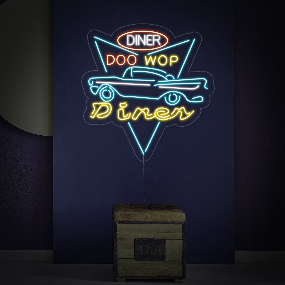 "Car Diner Drive Through" Insegna al neon