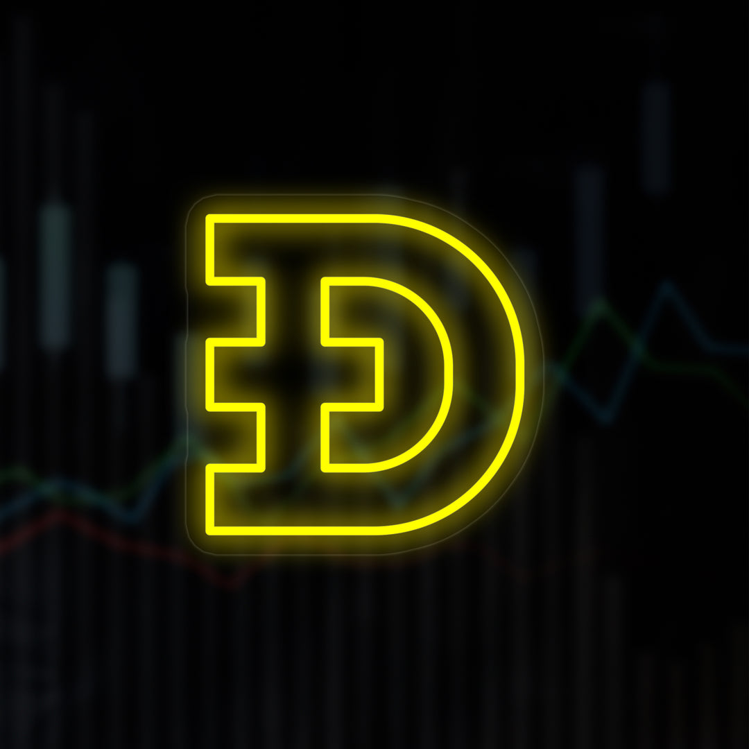 "Dogecoin" Insegna al neon