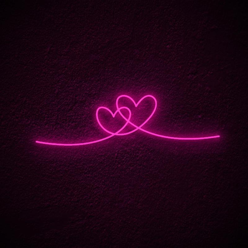 "Cuore Doppio" Insegna al neon