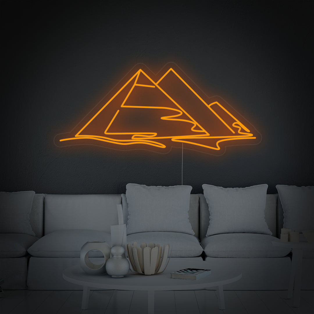 "Piramidi D'Egitto" Insegna al neon