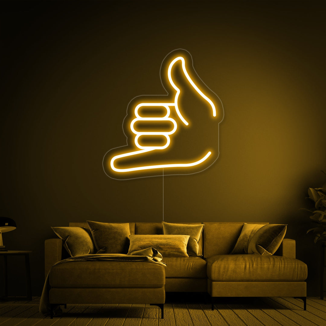 "Emoji Chiamami" Insegna al neon