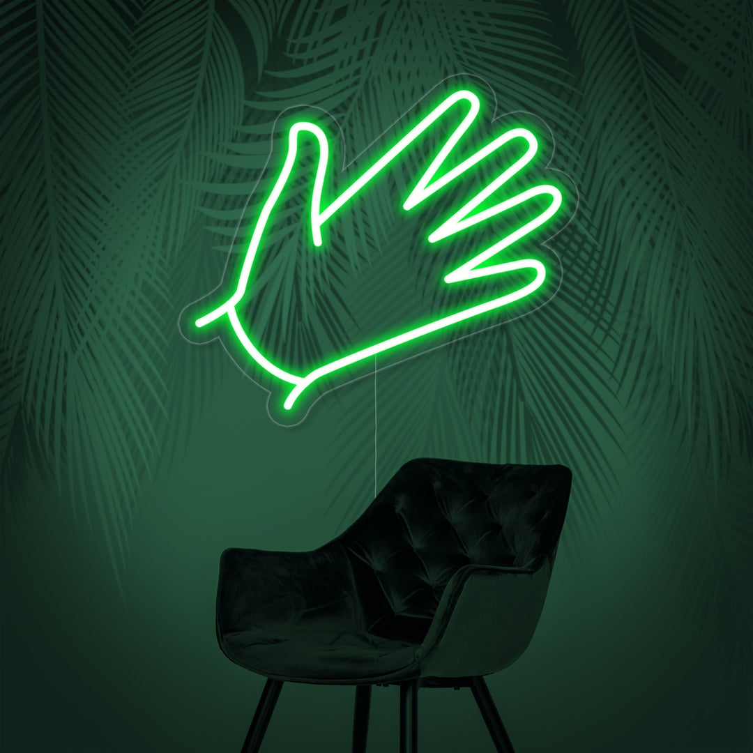 "Emoji Mano" Insegna al neon
