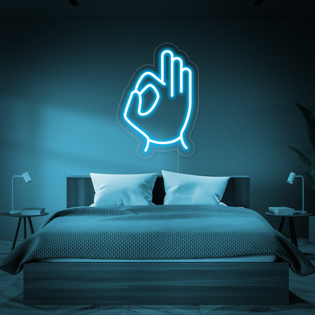 "Emoji Ok" Insegna al neon