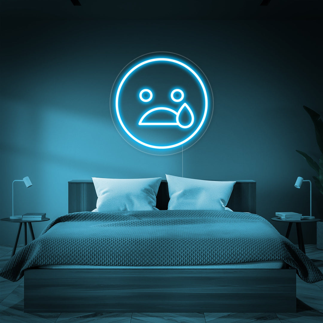 "Emoji Che Dorme" Insegna al neon