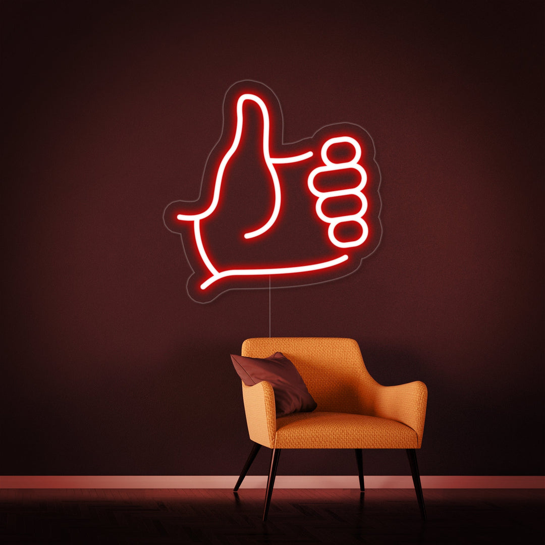 "Emoji Pollice In Su" Insegna al neon