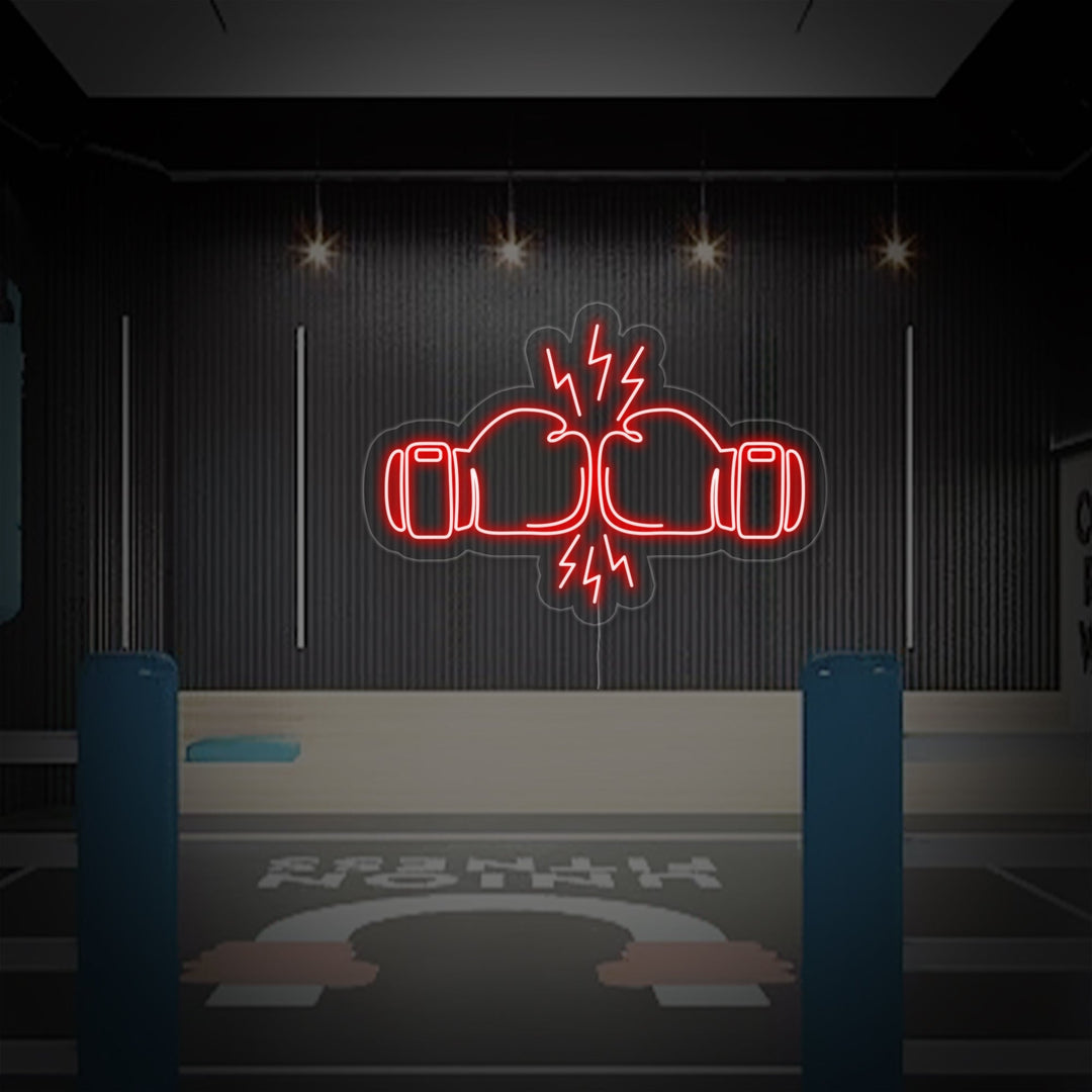 "Combattimento Boxe" Insegna al neon