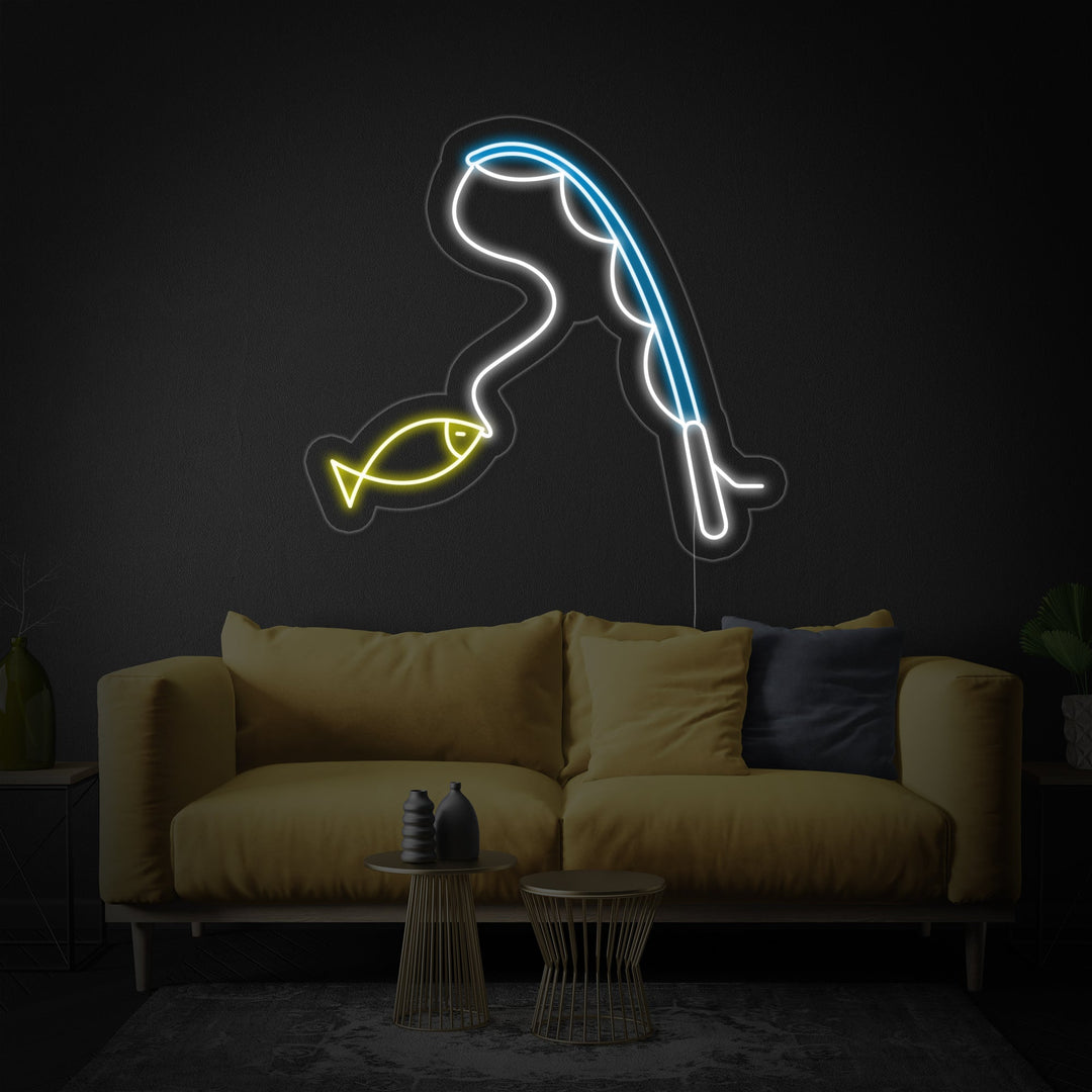 "Pesca" Insegna al neon