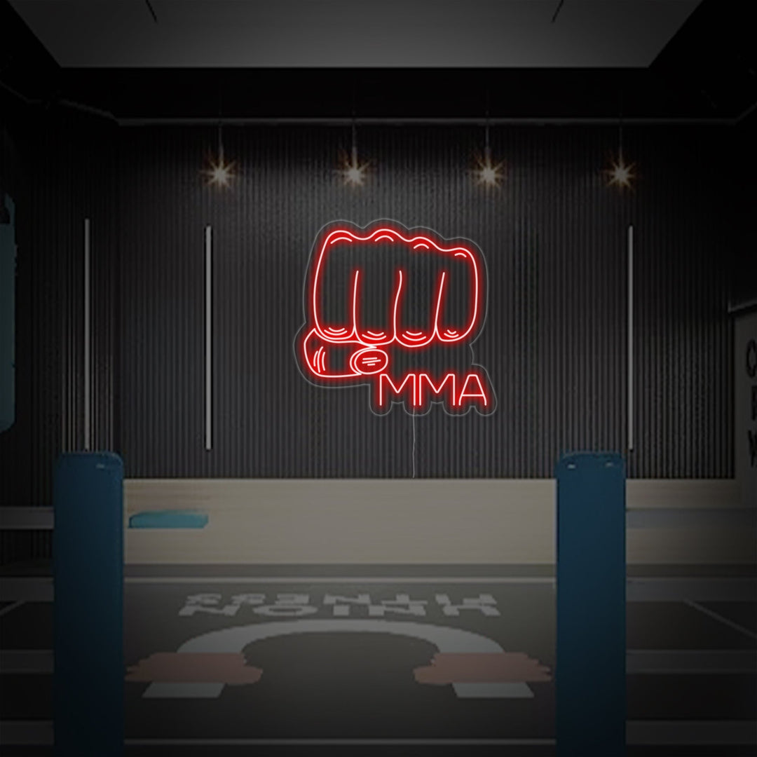 "Pugno, MMA" Insegna al neon