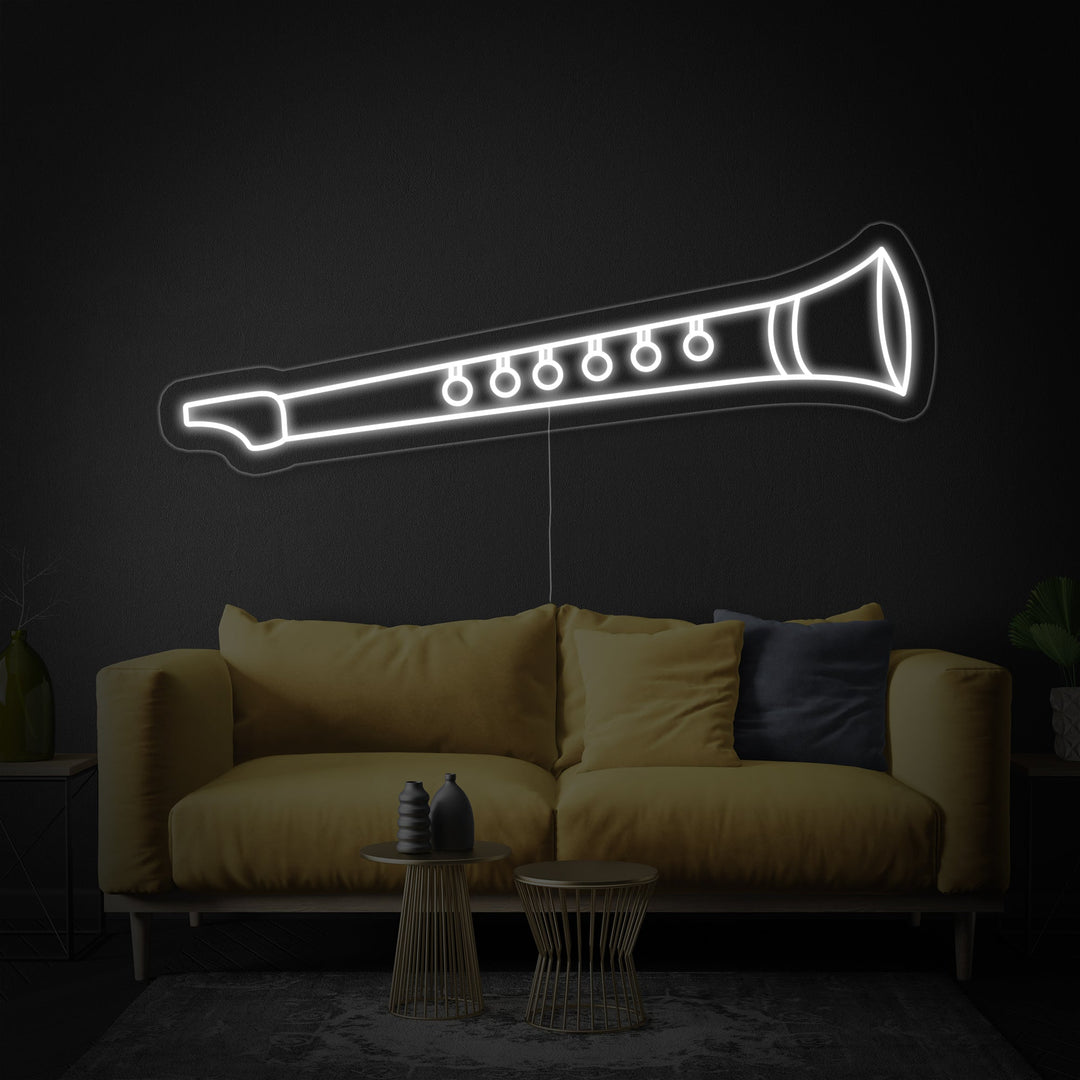 "Flauto" Insegna al neon