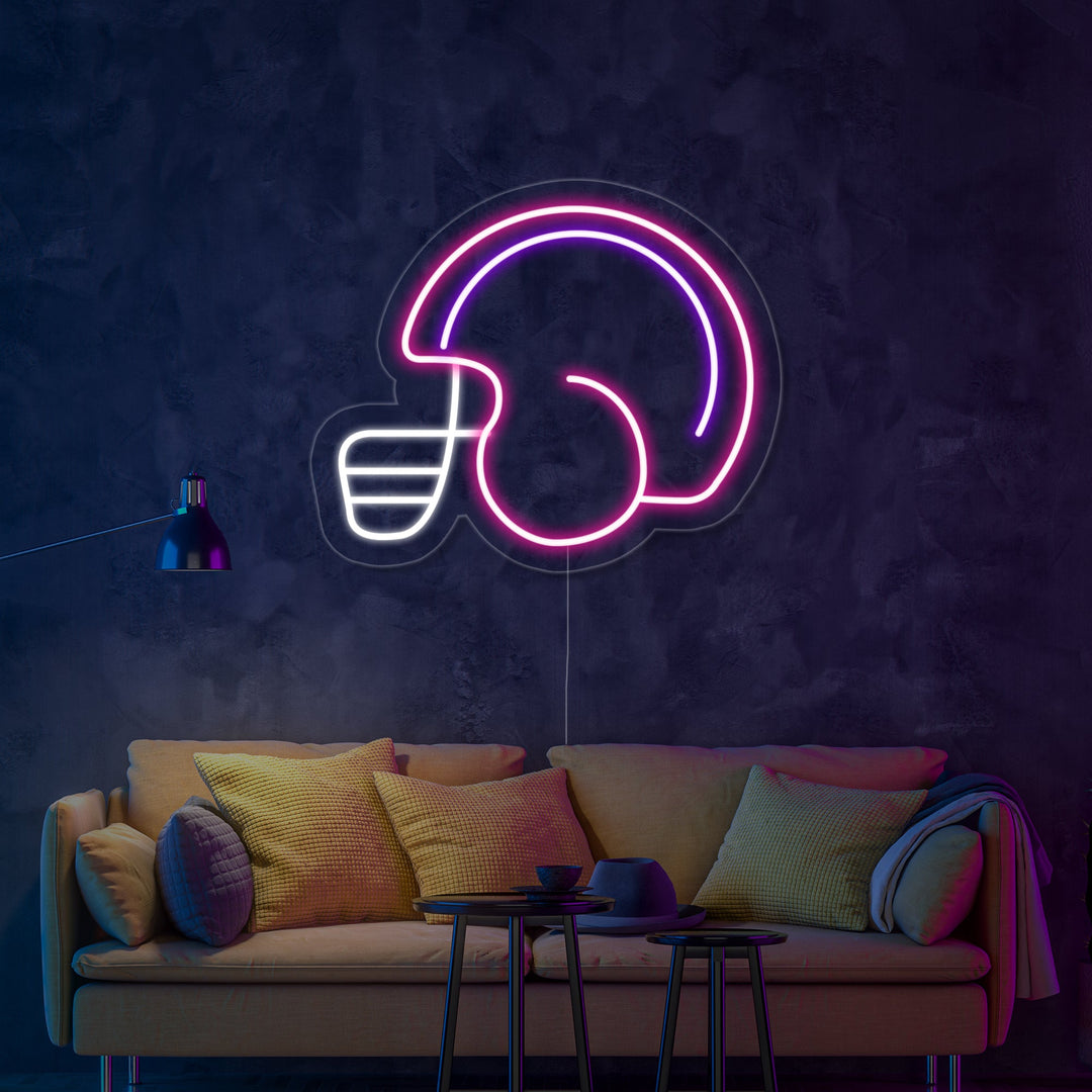 "Casco Giocatore Di Calcio" Insegna al neon