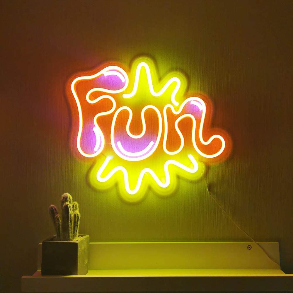 "Fun, Arte" Insegna al neon