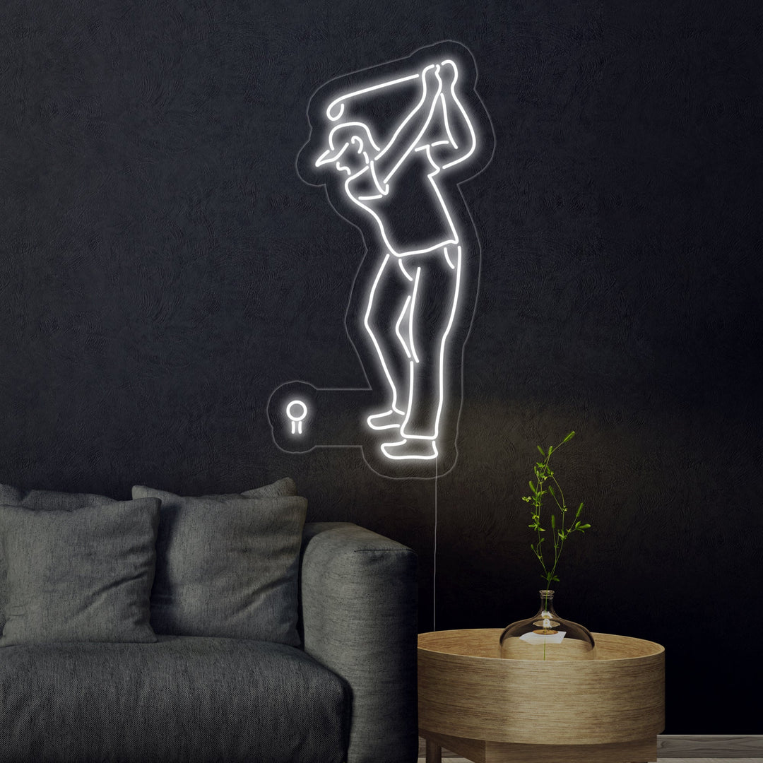 "Giocatore Di Golf" Insegna al neon