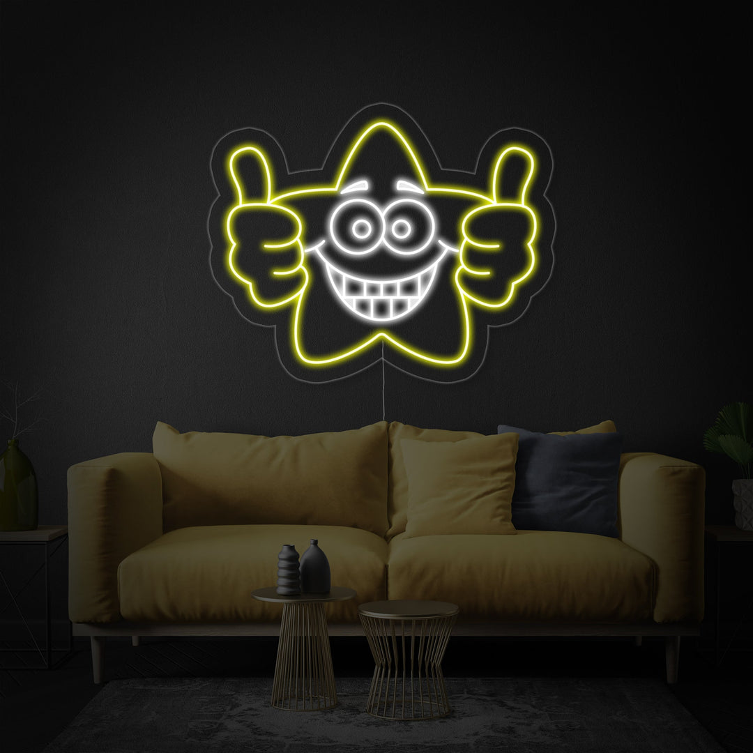 "Ottimo Lavoro, Stella" Insegna al neon