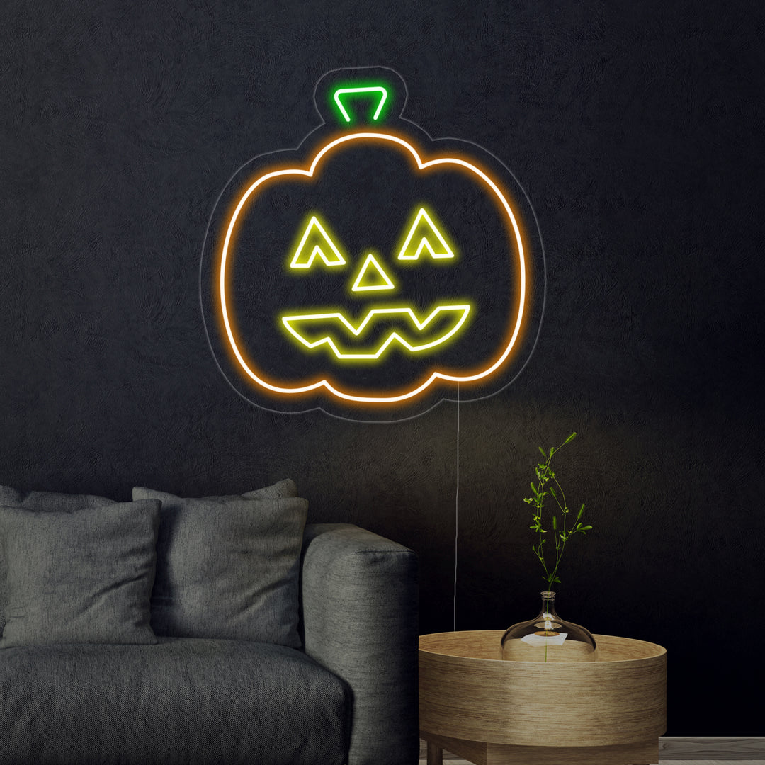 "Zucca Di Halloween" Insegna al neon