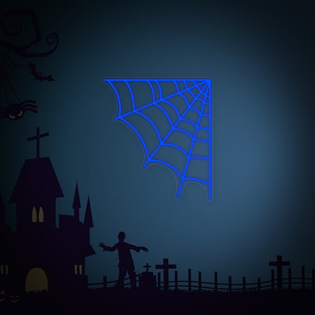 "Ragnatela Di Halloween" Insegna al neon