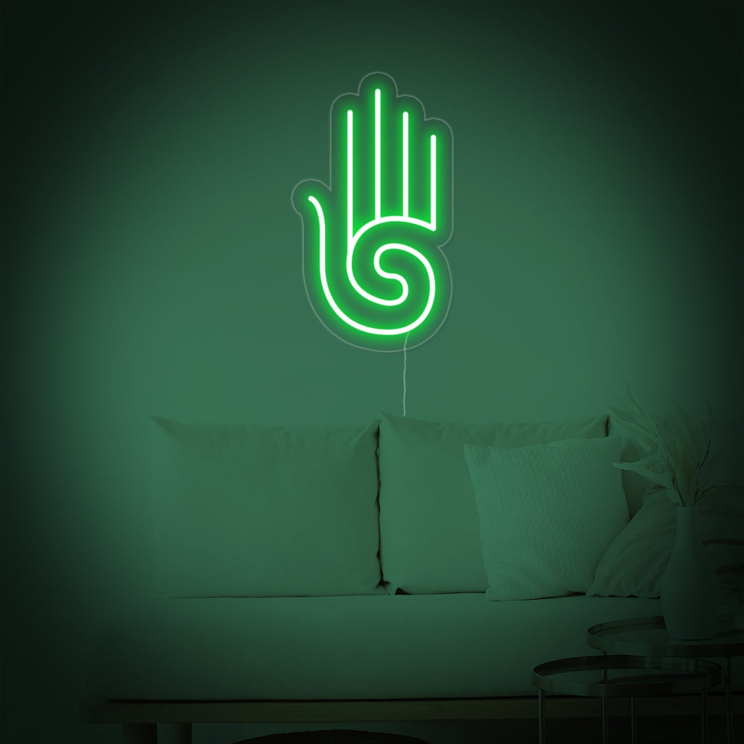 "Hamsa Yoga, Decorazioni Yoga" Insegna al neon