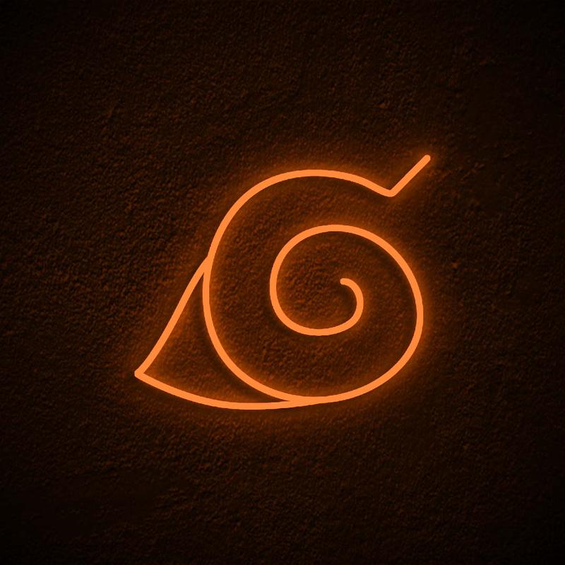 "Hidden Leaf Village Symbol" Insegna al neon