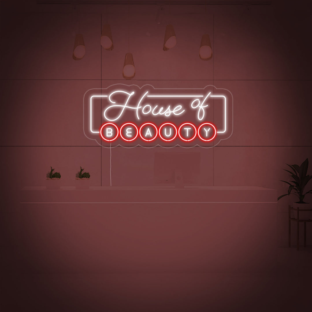"House of Beauty" Insegna al neon